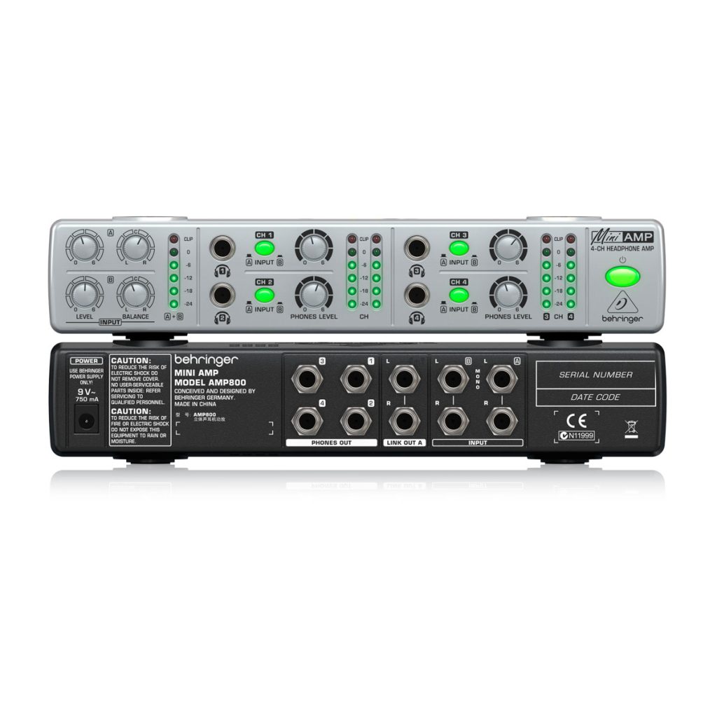 BEHRINGER AMP800 Amplificador De Audífonos 2 Entradas Loopstore