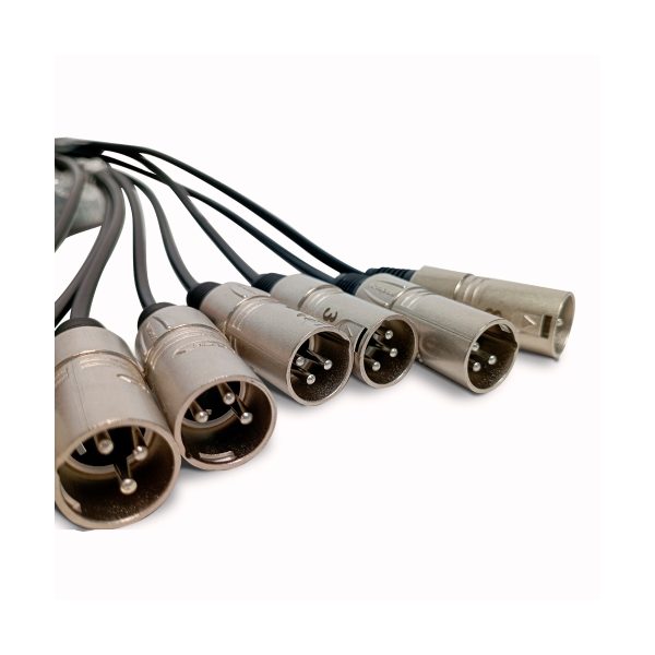 PROEL EBN804LU10 MEDUSA 10 MTS 8 CANALES XLR 4 SALIDAS XLR MACHOS - Image 2