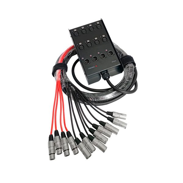 PROEL EBN804LU10 MEDUSA 10 MTS 8 CANALES XLR 4 SALIDAS XLR MACHOS - Image 4