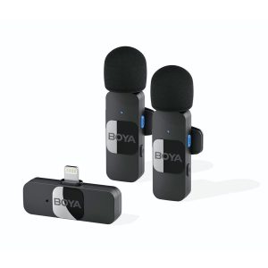 BOYA BY-V2 - Duo de Microfonos de Solapa