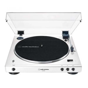 AUDIO-TECHNICA AT-LP60XBT-W Giradiscos Automático de Tracción por Correa con Bluetooth