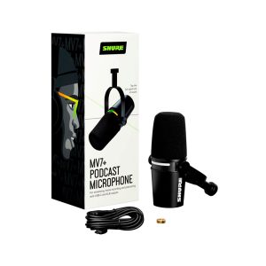 SHURE MV7+ NEGRO MICRÓFONO USB