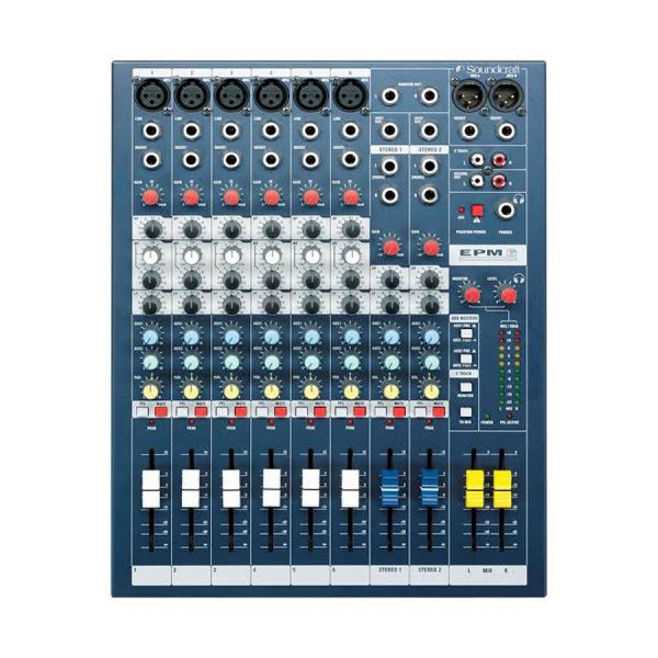 SOUNDCRAFT EPM6 MEZCLADOR ANALOGO 6 CANALES 10 IN Y 2 AUX