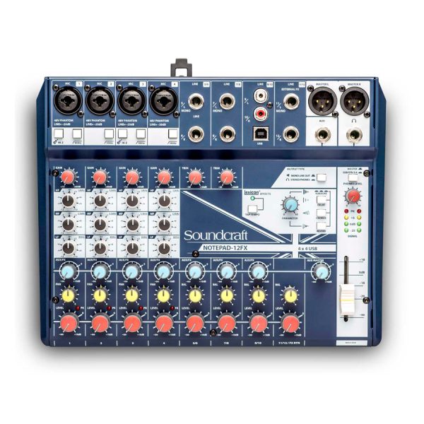 SOUNDCRAFT NOTEPAD-12FX CONSOLA CON INTERFAZ Y PUERTO USB