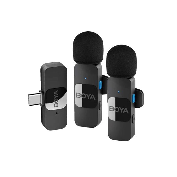 BOYA BY-V20 Microfonos de Solapa Inalambricos USB-C