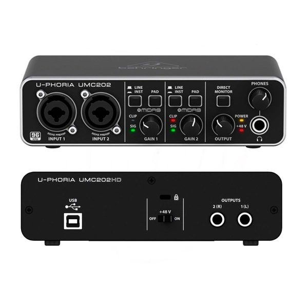 BEHRINGER U-PHORIA UMC202HD Interfaz De Audio Midi/usb